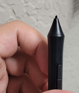 Broken pen nib